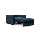 Poltrona letto singolo con braccioli Cosial - 580 Argus Navy Blue