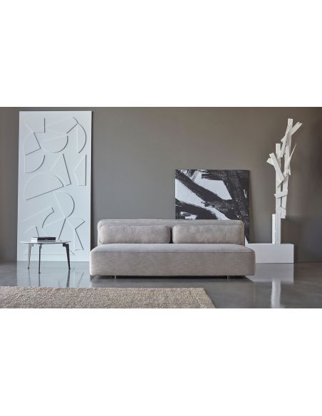 Divano letto matrimoniale sfoderabile Yonata - 586 Phobos Latte
