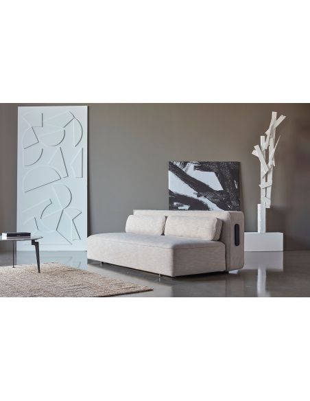 Divano letto matrimoniale sfoderabile Yonata - 586 Phobos Latte