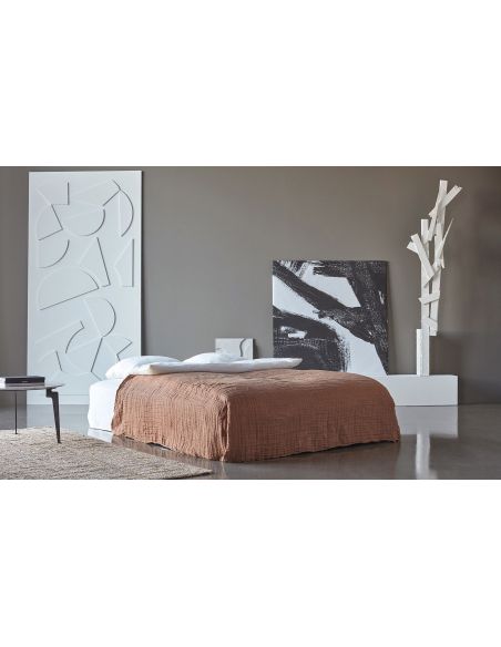 Divano letto matrimoniale sfoderabile Yonata - 586 Phobos Latte