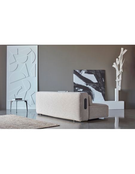 Divano letto matrimoniale sfoderabile Yonata - 586 Phobos Latte