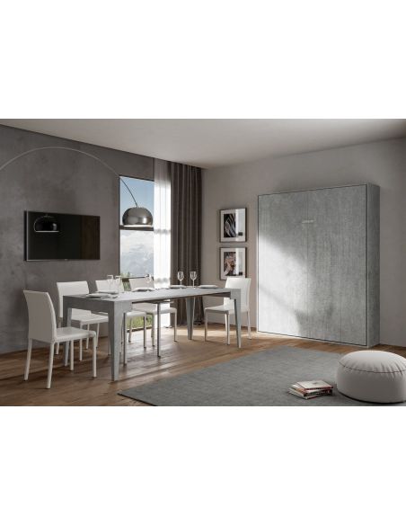 Letto matrimoniale a scomparsa design moderno Kentaro