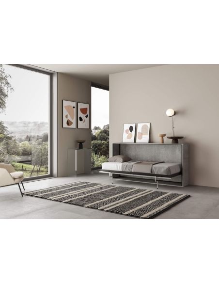 Letto singolo a scomparsa orizzontale Auda