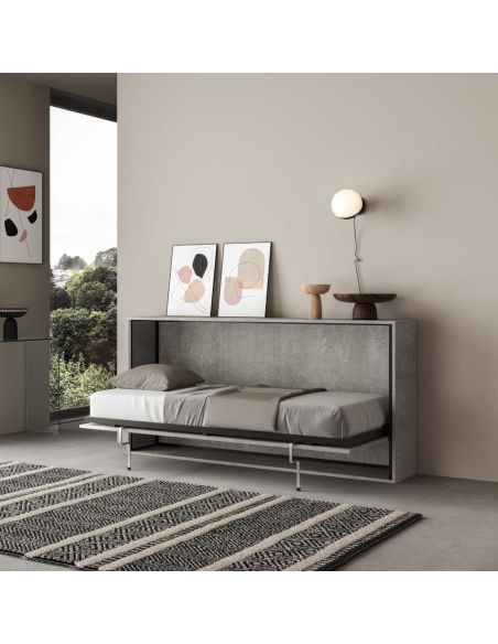 Letto singolo a scomparsa orizzontale Auda
