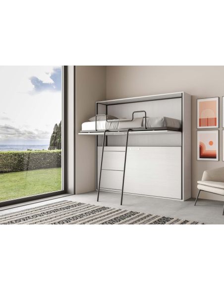 Letto a castello a scomparsa moderno Auda