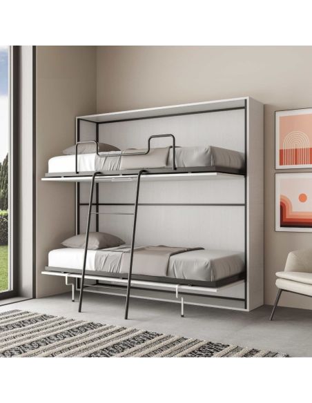 Letto a castello a scomparsa moderno Auda