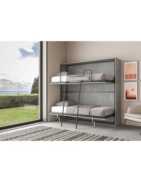 Letto a castello a scomparsa moderno Auda