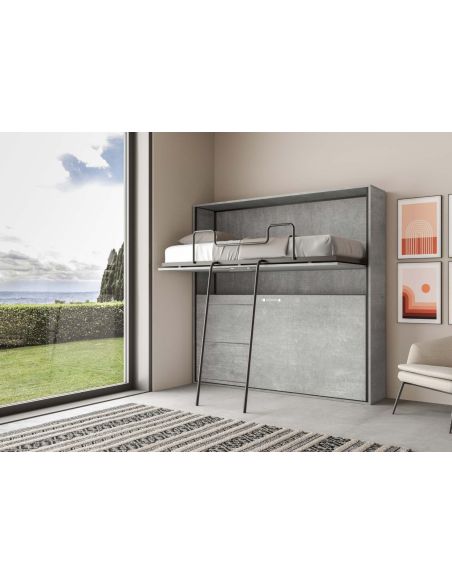 Letto a castello a scomparsa moderno Auda
