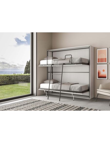 Letto a castello a scomparsa moderno Auda