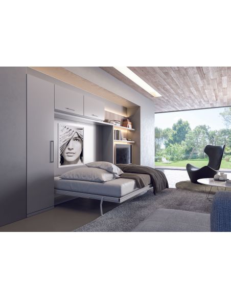 Letto a scomparsa orizzontale francese o matrimoniale Traverso Letto a scomparsa orizzontale francese o matrimoniale Traverso