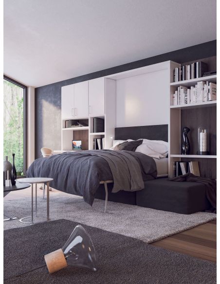 Letto matrimoniale a scomparsa con divano Domino Letto matrimoniale a scomparsa con divano Domino