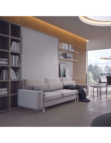 Letto a scomparsa con divano francese o matrimoniale Living Letto a scomparsa con divano francese o matrimoniale Living