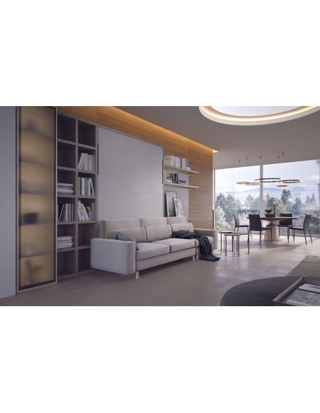 Letto a scomparsa con divano francese o matrimoniale Living Letto a scomparsa con divano francese o matrimoniale Living