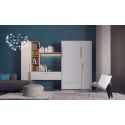 Letto singolo a scomparsa con cassettone Rapido