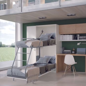 Letto a castello a scomparsa per cameretta bambini Rapido 2