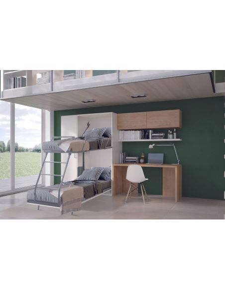 Letto a castello a scomparsa per cameretta bambini Rapido Letto a castello a scomparsa per cameretta bambini Rapido