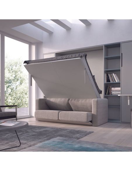 Letto a scomparsa con divano francese o matrimoniale Basic