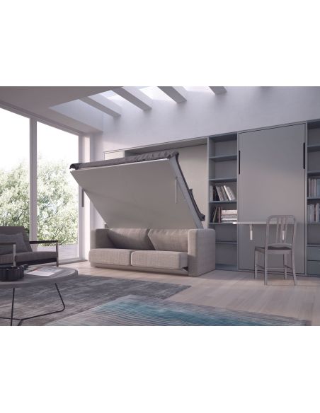 Letto a scomparsa con divano francese o matrimoniale Basic