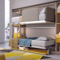 Letto a castello a scomparsa design moderno per cameretta bimbi Express