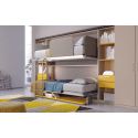 Letto a castello a scomparsa design moderno per cameretta bimbi Express