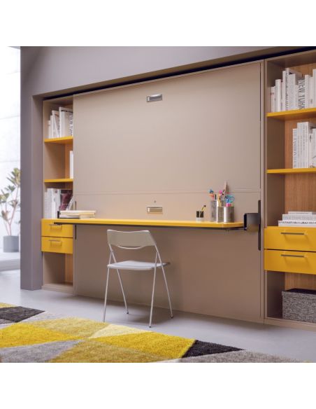 Letto a castello a scomparsa design moderno per cameretta bimbi Express