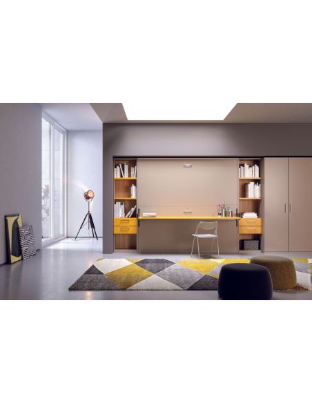 Letto a castello a scomparsa design moderno per cameretta bimbi Express