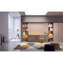 Letto a castello a scomparsa design moderno per cameretta bimbi Express