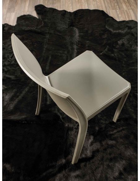 Sedie impilabili in polipropilene bianco nero o tortora Berlin Sedie impilabili in polipropilene bianco nero o tortora Berlin