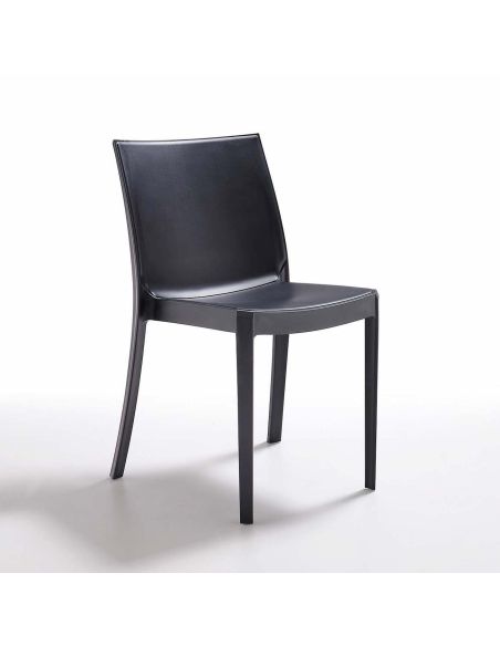 Sedie impilabili in polipropilene bianco nero o tortora Berlin Sedie impilabili in polipropilene bianco nero o tortora Berlin