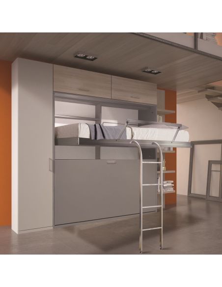 Letto a castello a scomparsa due letti indipendenti Duetto Letto a castello a scomparsa due letti indipendenti Duetto