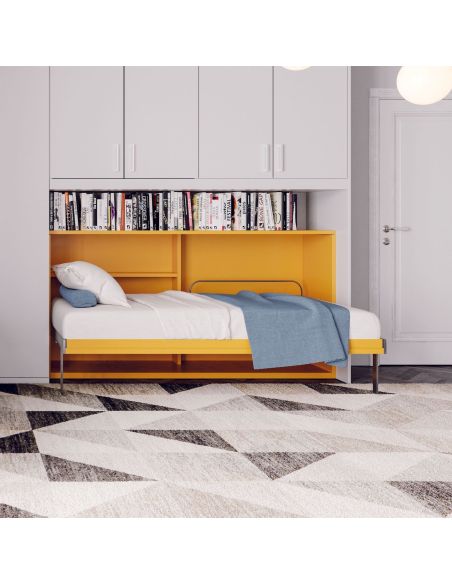 Letto singolo a scomparsa orizzontale Unico