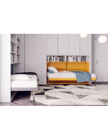 Letto singolo a scomparsa orizzontale Unico