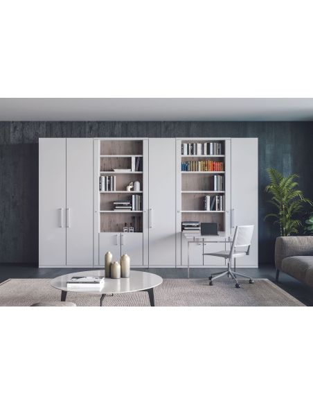 Letto singolo a scomparsa girevole Asso