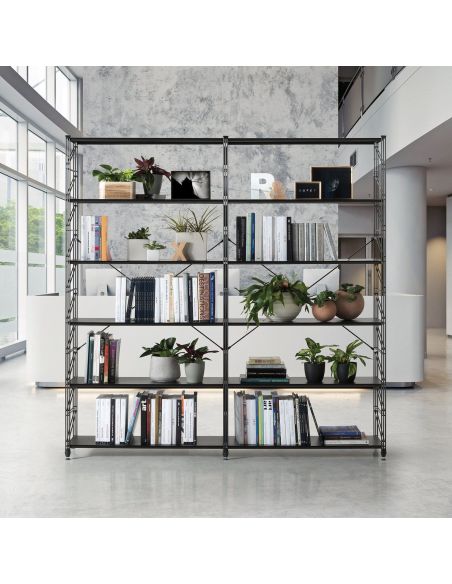 Libreria divisoria in acciaio design moderno Melker 32 Libreria divisoria in acciaio design moderno Melker 32