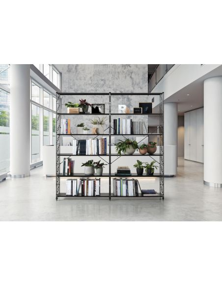 Libreria divisoria in acciaio design moderno Melker 32 Libreria divisoria in acciaio design moderno Melker 32