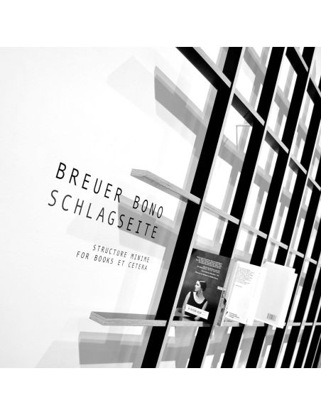 Libreria da parete in legno design moderno Schlagseite