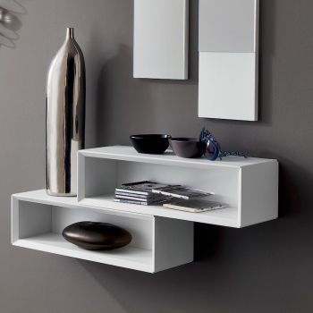 Mobili da ingresso moderni con specchi e mensole Kim 2