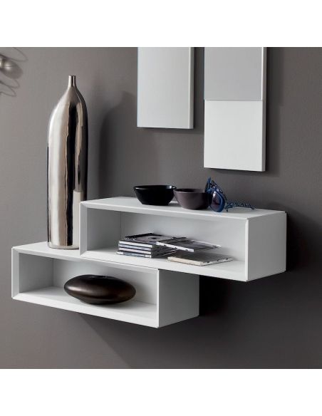 Mobili da ingresso moderni con specchi e mensole Kim