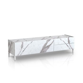 Mobile porta TV design moderno Melbourne Marble 2