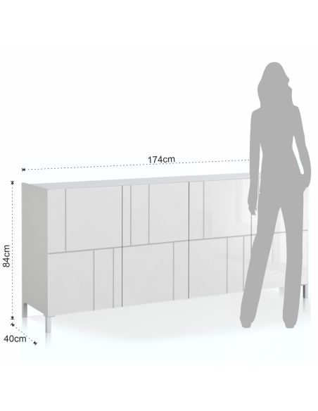 Madia soggiorno design moderno Melbourne Random