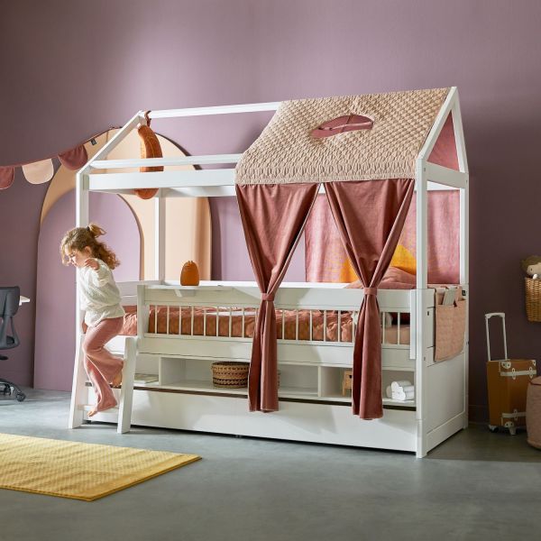 Cameretta bambini in legno laccato bianco Sunset Dreams