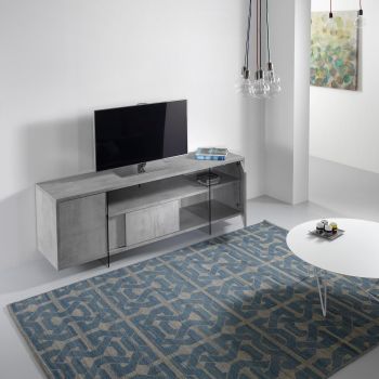 Mobile porta TV in vetro e laminato Karib 2