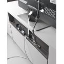 Mobile porta TV in vetro e laminato Karib