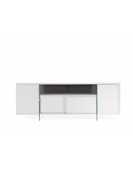 Mobile porta TV in vetro e laminato Karib Mobile porta TV in vetro e laminato Karib