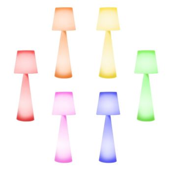 Lampada da terra per esterno senza fili e colori RGB Juditta 2