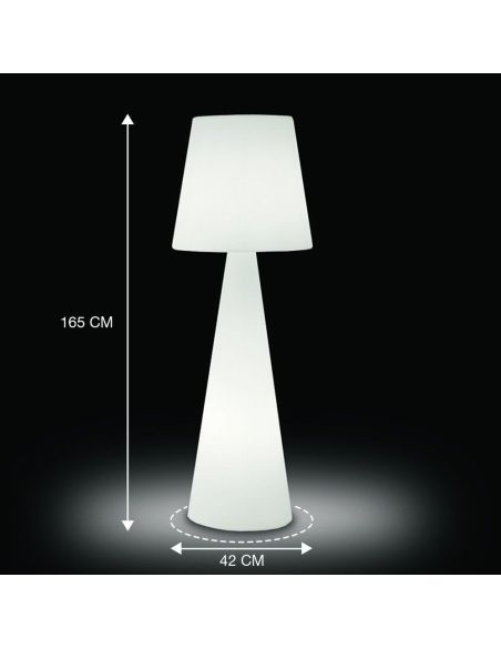 Lampada da terra per esterno senza fili e colori RGB Juditta Lampada da terra per esterno senza fili e colori RGB Juditta