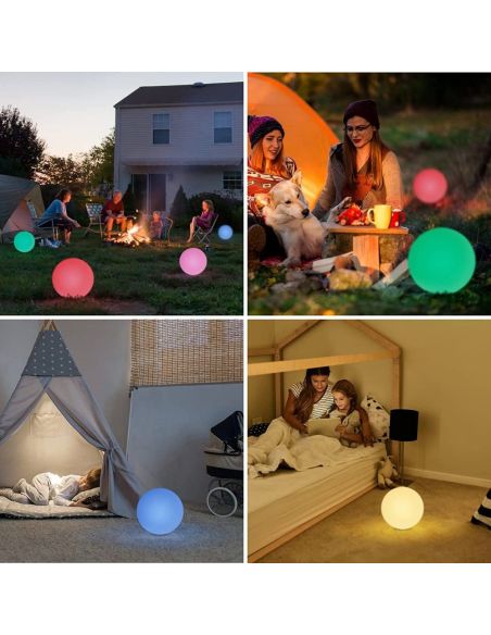 Lampada da terra per esterno senza filo Sferik