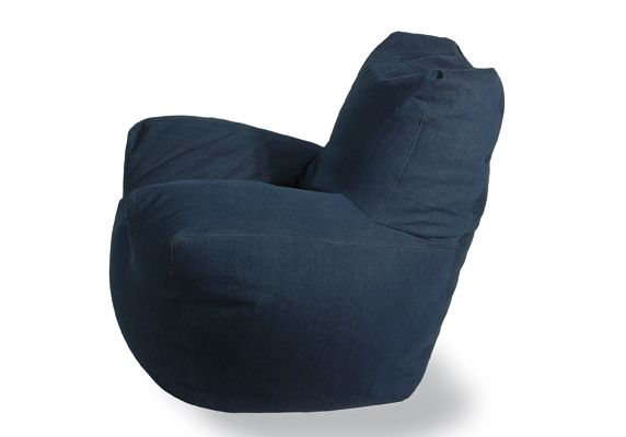 Poltrona jeans Open Legs per salotto o camera da letto