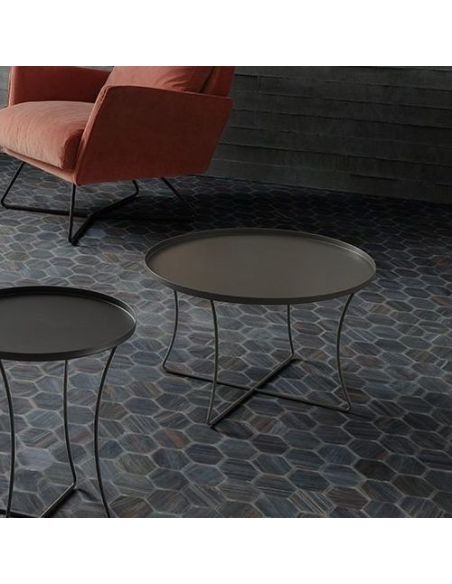 Tavolino rotondo con vassoio Gabriel Ø60 Tavolino rotondo con vassoio Gabriel Ø60