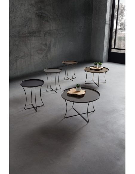 Tavolino rotondo con vassoio Gabriel Ø60 Tavolino rotondo con vassoio Gabriel Ø60